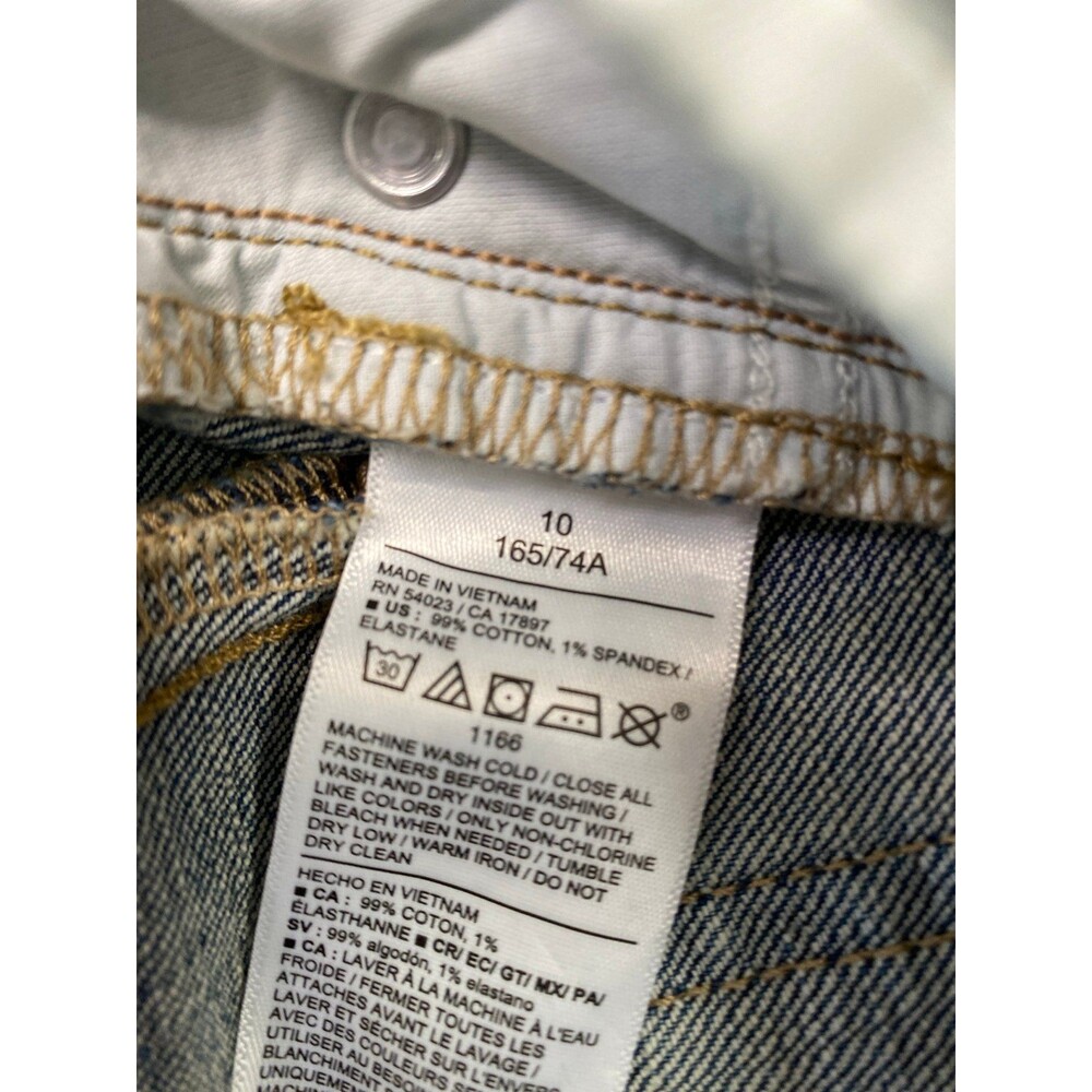 Old Navy High-Rise Barrel Leg Jeans Blue Denim Curved Tapered Pants Size 10 - Picture 8 of 9